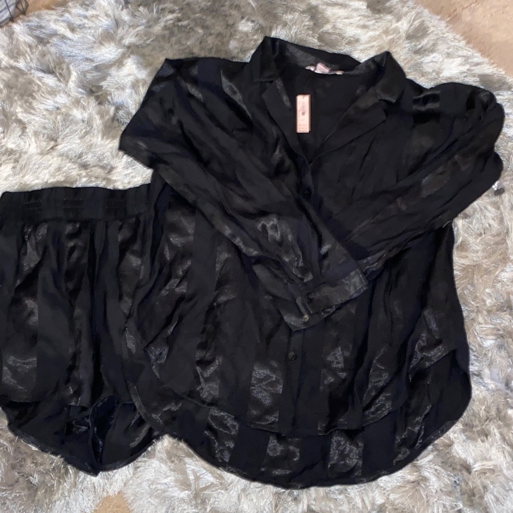 Victoria secret silk pajama set NWT